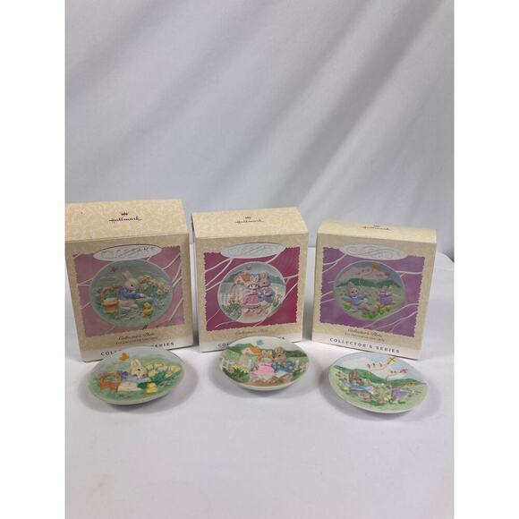 Hallmark Keepsake Ornament Bundle of 3 Easter Plates - Picture 1 of 3